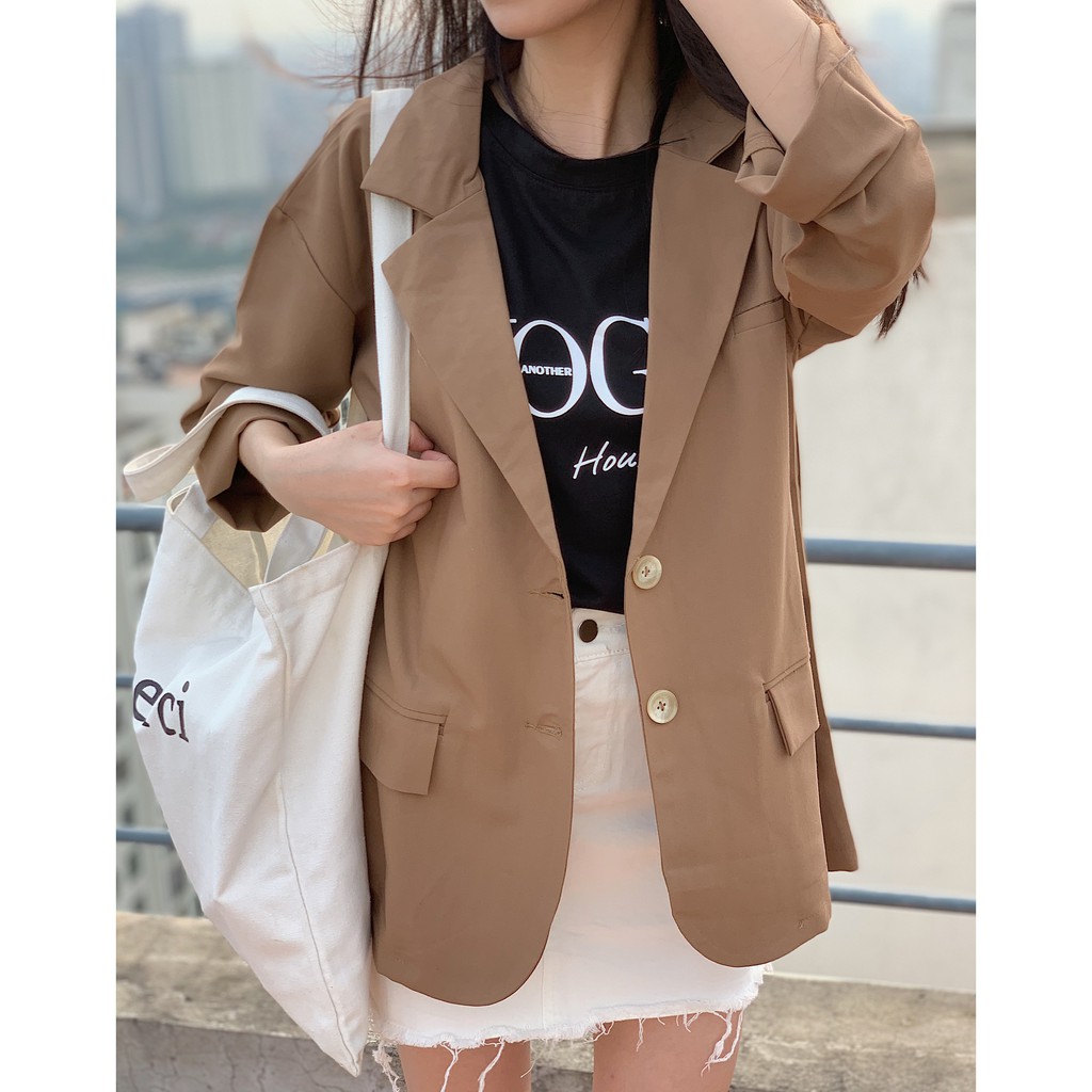 Áo blazer 1 lớp oversize SA438 LOLLIE STUDIO