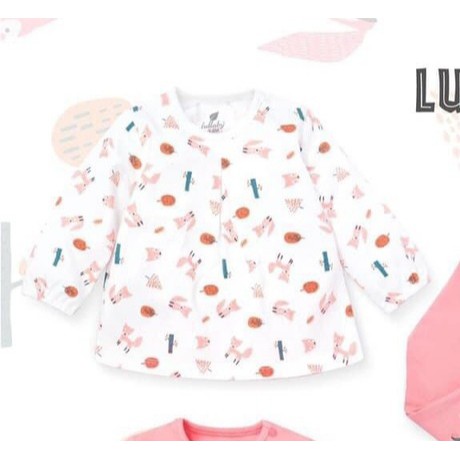 Áo cài vai bé gái họa tiết con vật dễ thương NH111B