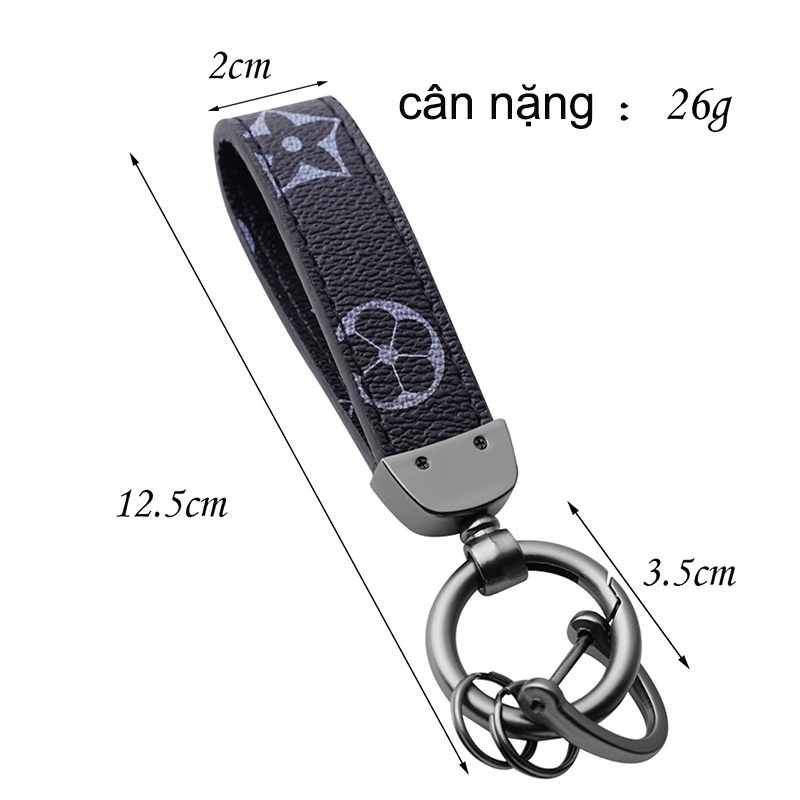 Móc khóa dây da tiện lợi dành cho giữ chìa khóa xe hơi xe máy