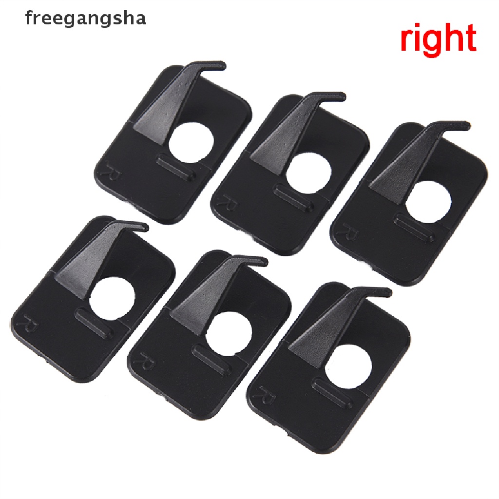 [FREG] Professional 6Pcs Recurve Bow Arrow Rest Right/Left Hand 3 x 2 x 1cm Black FDH