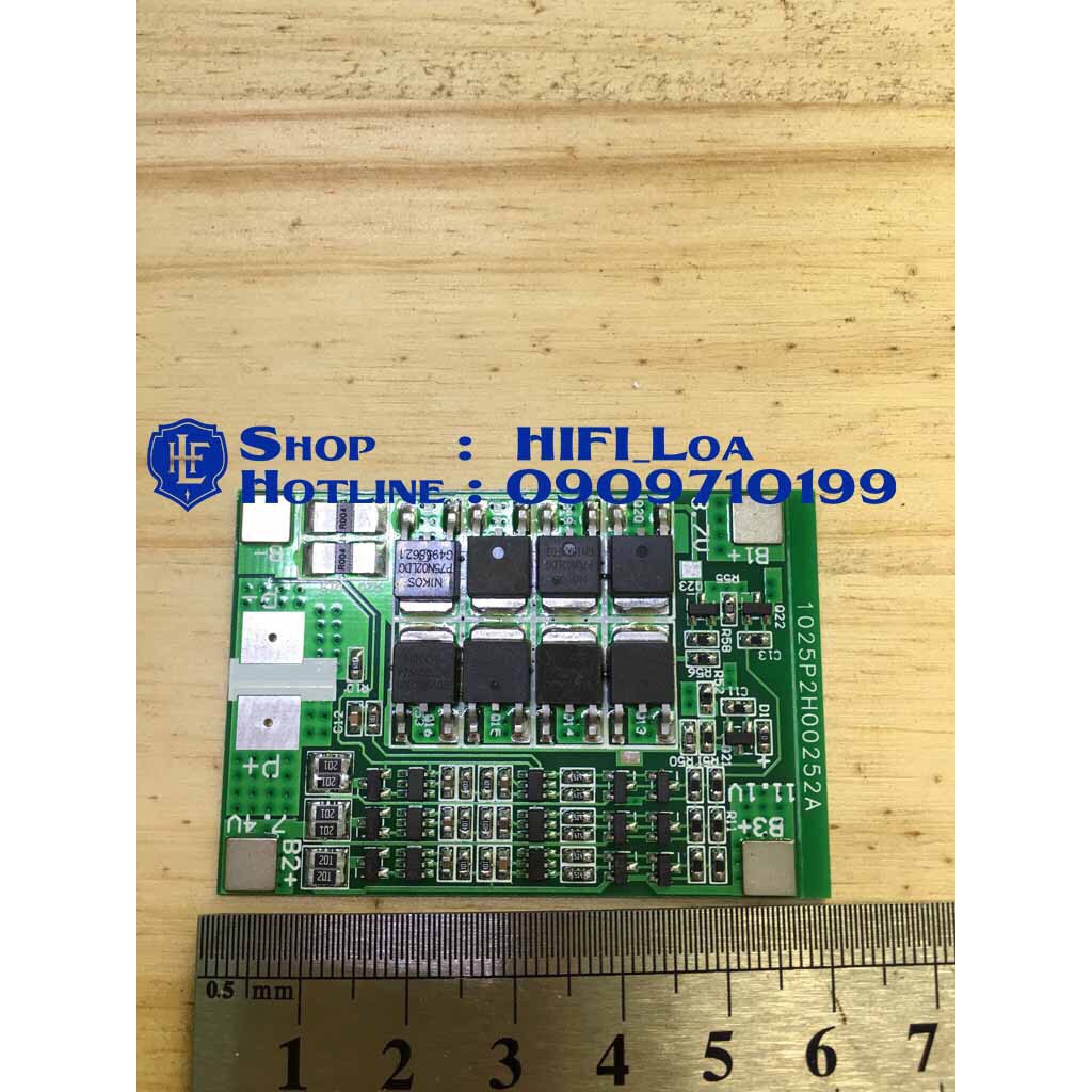 Mạch 3S 12.6v - 25a, sạc cân bằng và bảo vệ cell pin Li-ion 3S 12v.