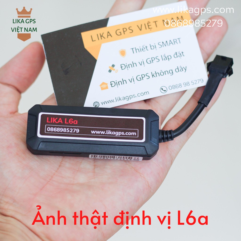 Định vị xe máy,oto LIKA L6, L8, L8+, L9 - Miễn phí phần mềm Tiếng Việt trọn đời - Bảo hành 1 năm - Giá đại lý