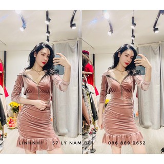 Set thể thao chân váy nhung