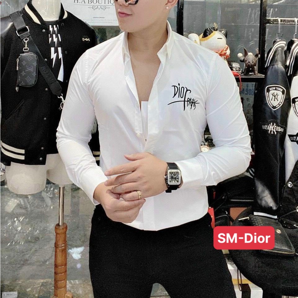 Áo Sơ Mi Nam Dài Tay Chất Kate Lụa mềm không nhăn không xù