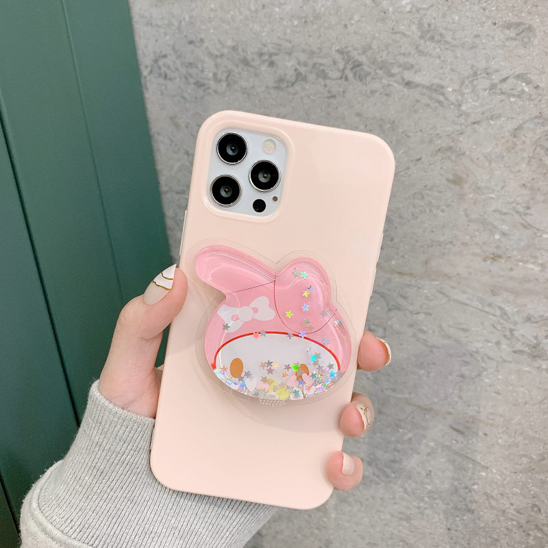 Ốp điện thoại mềm phối giá đỡ hình thỏ melody cho SAMSUNG J2 J7 PRIME J5 J4 PLUS A6 A8 A9 A7 2018 note 8 9 10 plus