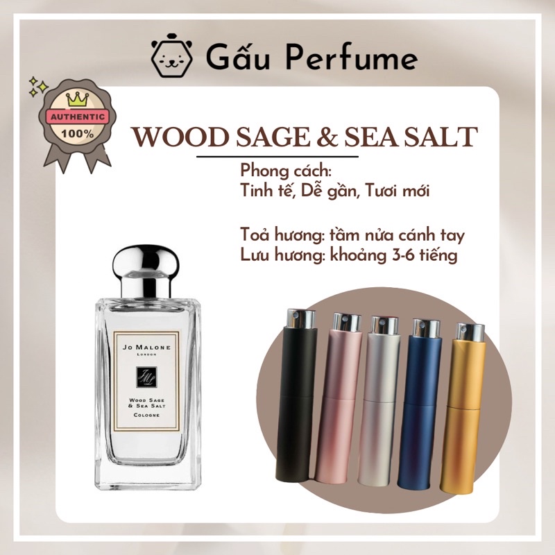 Mẫu nước hoa thử chính hãng 10ML Wood sage and Sea salt