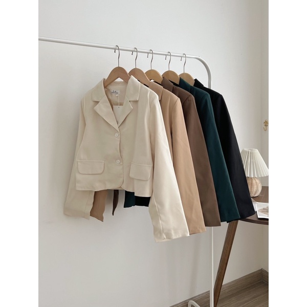 ÁO VEST BLAZER DÁNG NGẮN ULZZANG