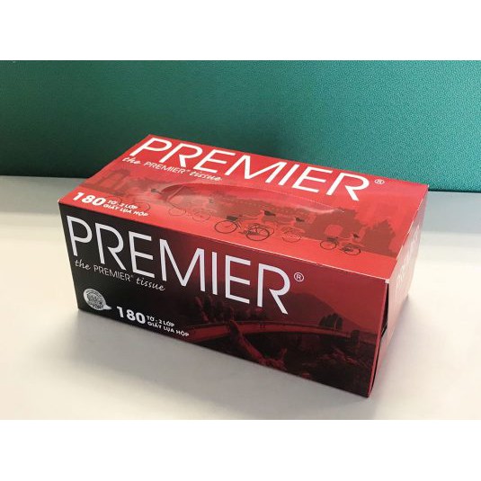 Lốc 5 Hộp Khăn Giấy Lụa Premier 180 Tờ