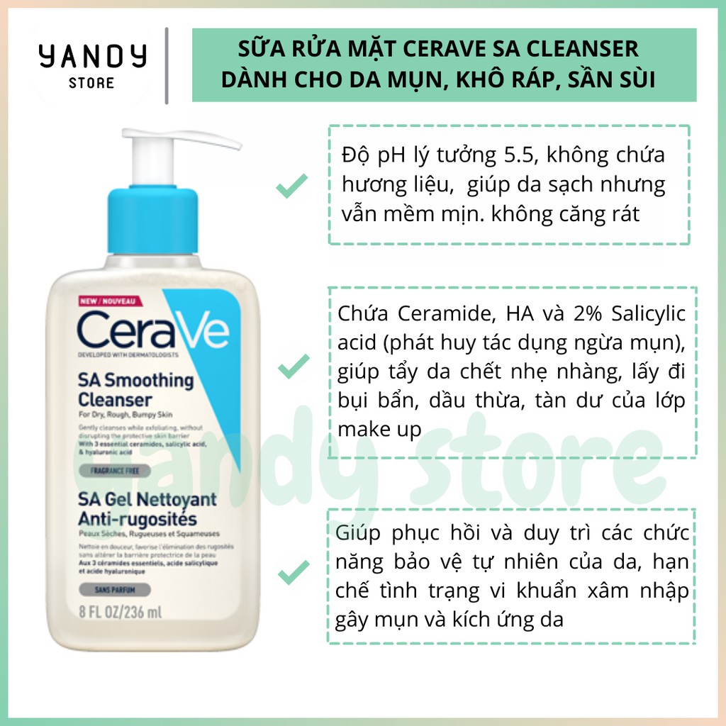 Sữa Rửa Mặt Cerave SA Cleanser