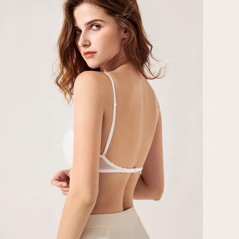 ❤️ Áo Ngực Myna Không Đường May Phối Lưới Thoáng Khí Hai Dây Chéo Sau Lưng Cao Cấp 212 ❤️