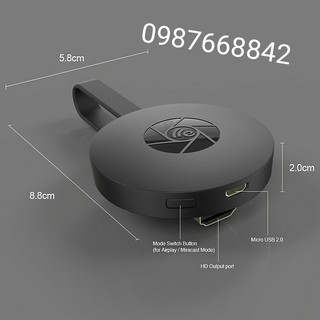 Thiết bị Stream không dây Chromecast Mirascreen G2 ( hàng nhập khẩu )
