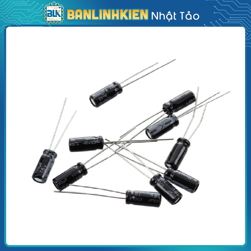 Bộ 10 Tụ Hóa 100uF 16V 5x11MM