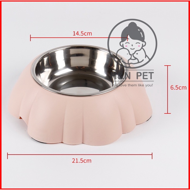 Bát ăn lõi inox chó mèo H&amp;N PET