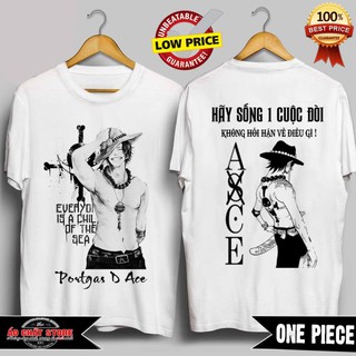 🔥SIÊU HOT🔥 [HÀNG HOT] Áo Phông Hỏa Quyền Portgas D. Ace  Siêu Chất | Áo Thun One Piece ACE Đảo Hải Tặc Siêu Đẹp