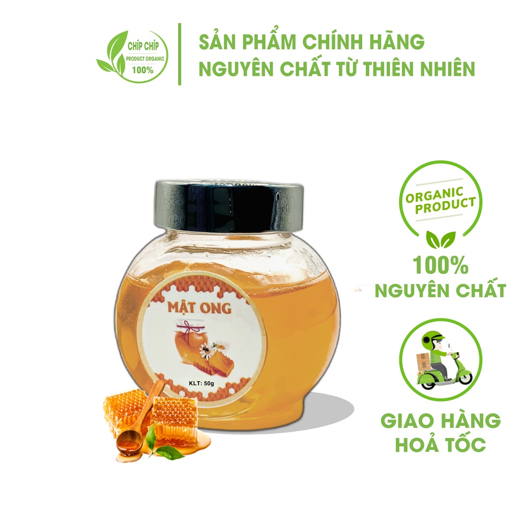 Mật ong nguyên chất, tự nhiên không đóng đường, 50g dùng thử