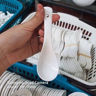 Thìa sứ trắng Bát Tràng