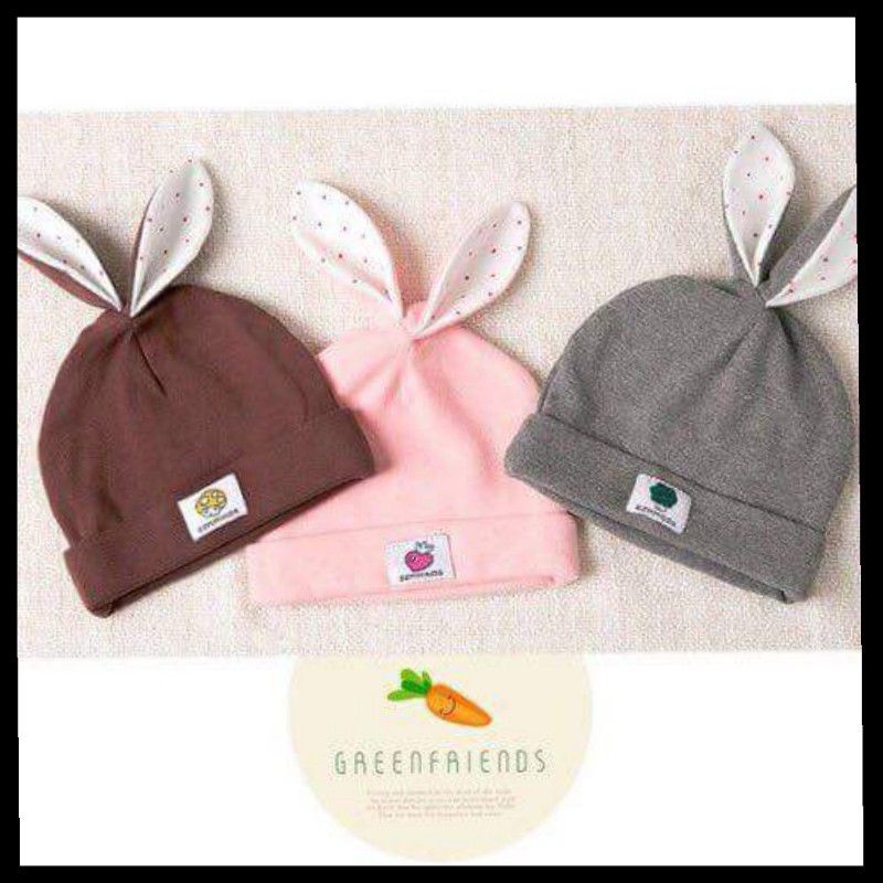 Set khăn mũ cotton cực xinh cho bé
