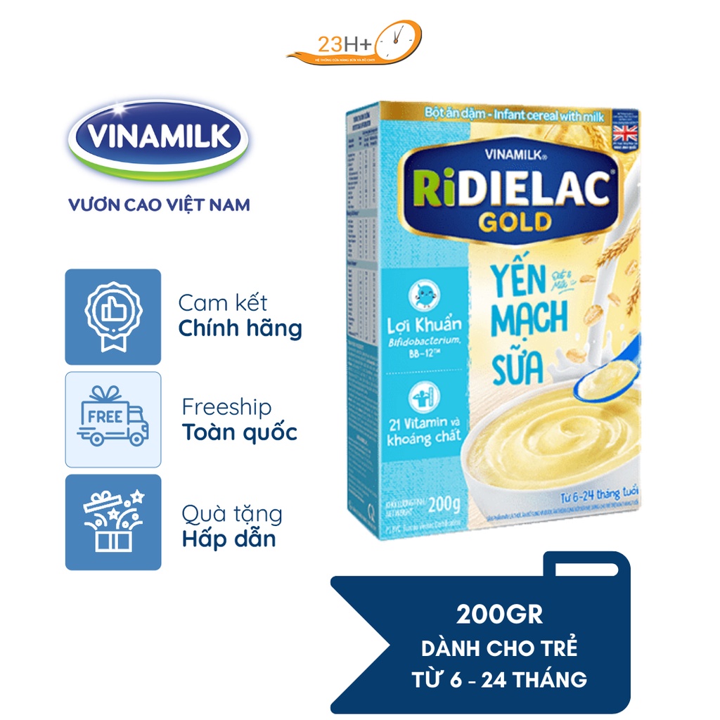 Bột ăn dặm Ridielac Gold nhiều vị 200g