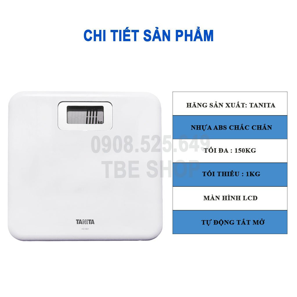 Cân Sức Khỏe Điện Tử Tanita 150kg Siêu Bền &amp; Chính Xác Cao ( Bảo Hành 1 Năm ) TBE Shop