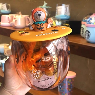 Ly Uống Nước Starbuck Hình Trái Bí Ngô / Gấu Xinh Xắn