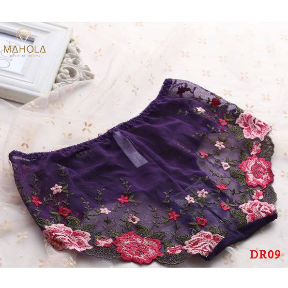 Quần lót ren thêu hoa gợi cảm_Mahola_ ĐR09