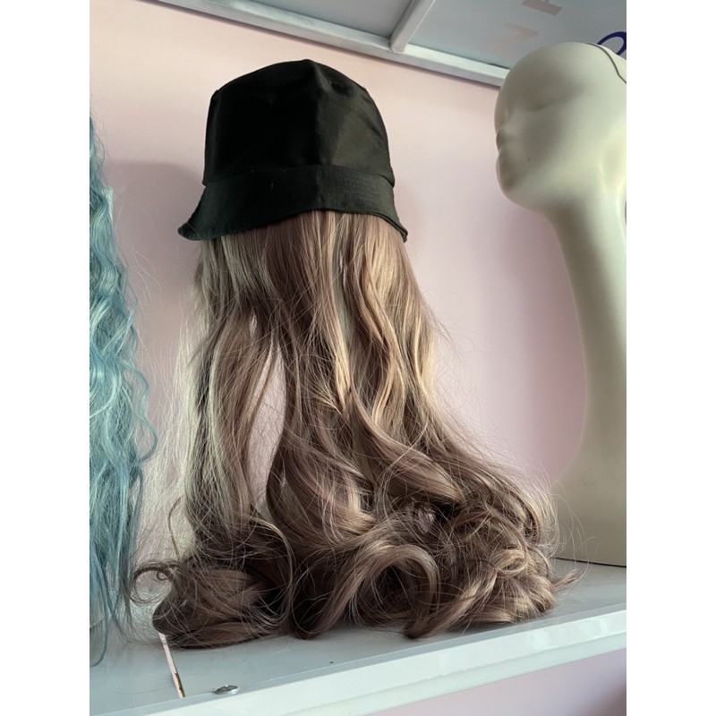 mũ tóc giả❤️ freeship 50k❤️mũ tóc giả omber xám khói