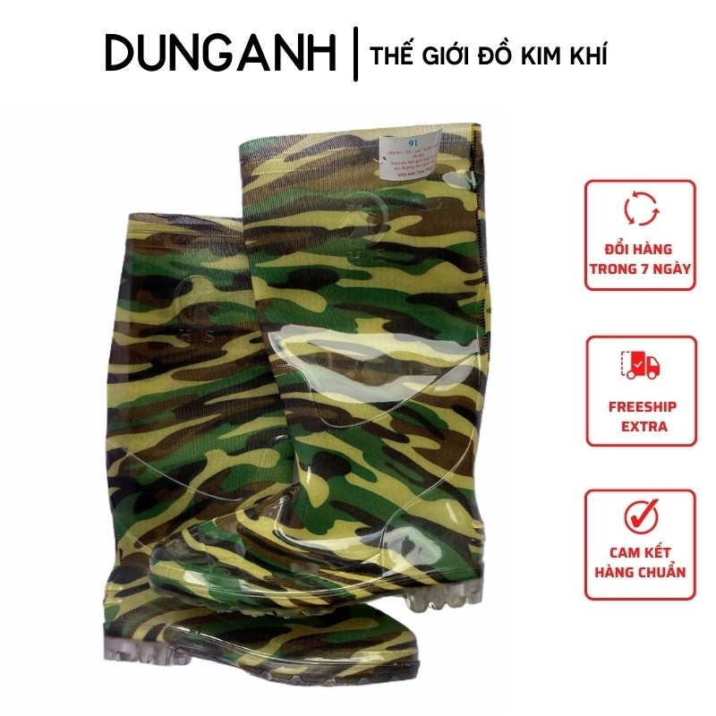 Ủng cao su Kim Khí Dung Anh ủng lao động rằn ri dài 35 cm