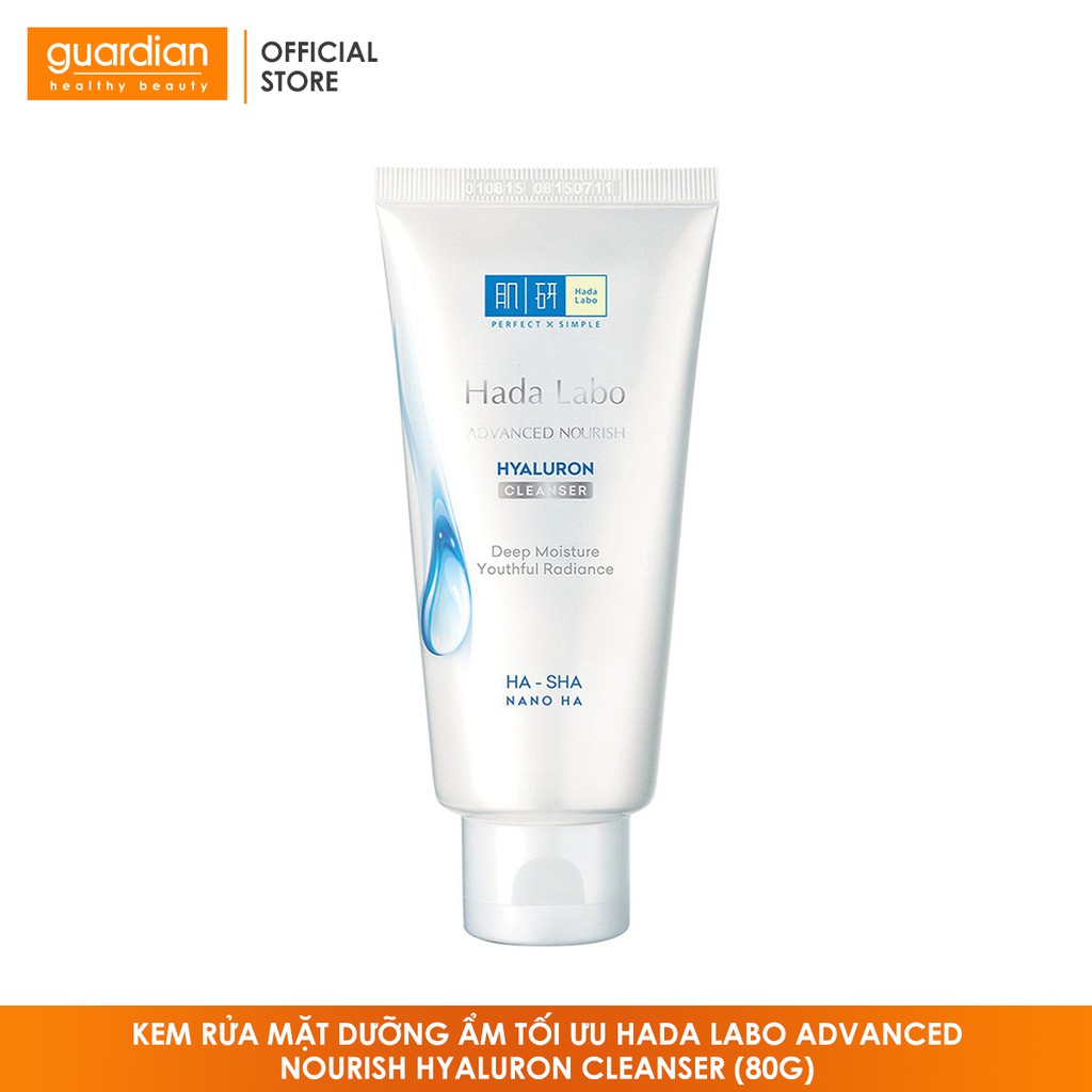 Kem Rửa Mặt Dưỡng Ẩm Tối Ưu Hada Labo Advanced Nourish Hyaluron Cleanser (80g)