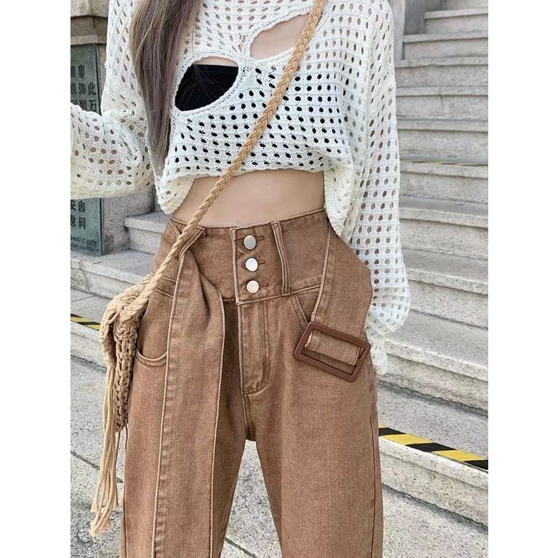 Quần Jeans Dài Ống Loe Thời Trang Dành Cho Nữ