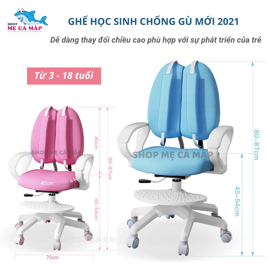 Ghế học sinh chống gù, chống cận cao cấp, ghế học sinh nâng hạ có đế chắc chắn HÀNG CAO CẤP