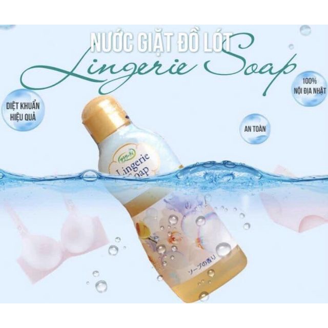 Nước giặt quần lót Kobayashi Lingerie Soap Nhật Bản 120ml giảm tối đa vi khuẩn nấm