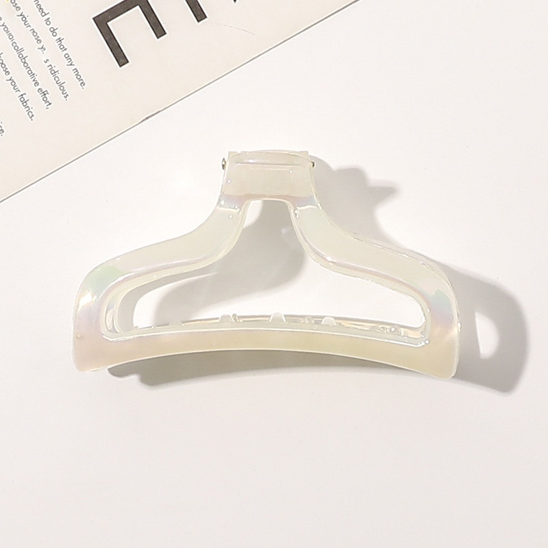 Kẹp tóc càng cua trong suốt màu laser thời trang cho nữ nhiều kiểu dáng