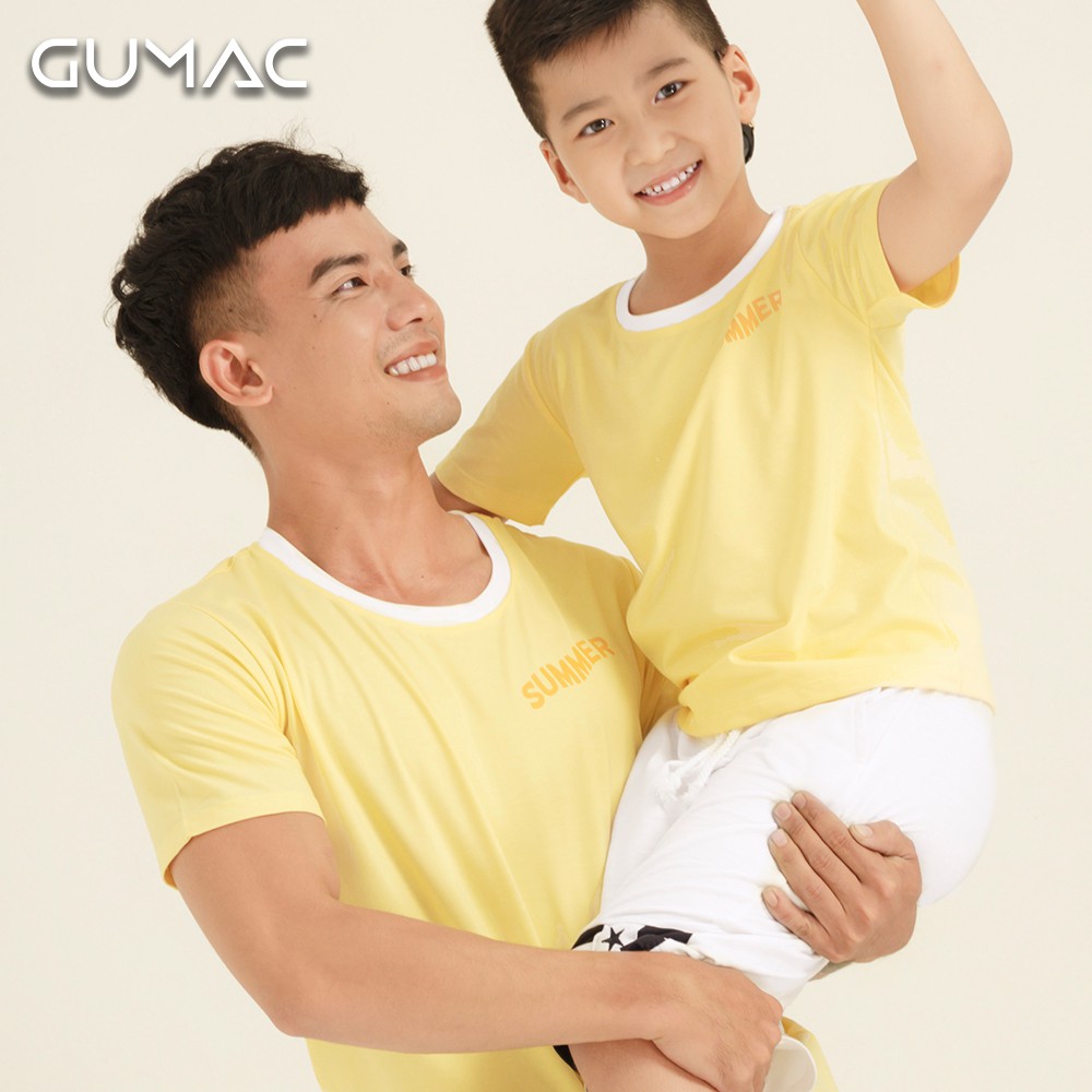 Áo thun phối viền cổ ABA854 GUMAC | BigBuy360 - bigbuy360.vn