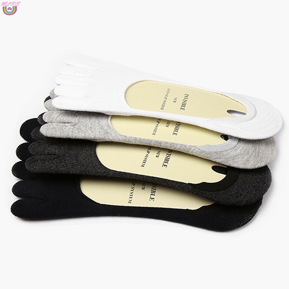 Đôi tất xỏ ngón cotton co giãn chống trượt cho nam