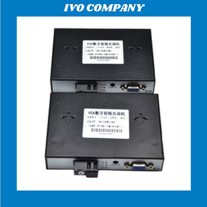 Cặp Converter Chuyển Đổi VGA Sang Cáp Quang 1080P