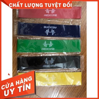 Dây mini Band, Dây cao su kháng lực Aolikes tập chân mông  REDCORE [FREESHIP] Gía Rẻ