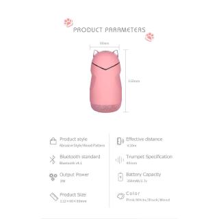 Loa Bluetooth 4.2 Hình Mèo Có Đèn Led