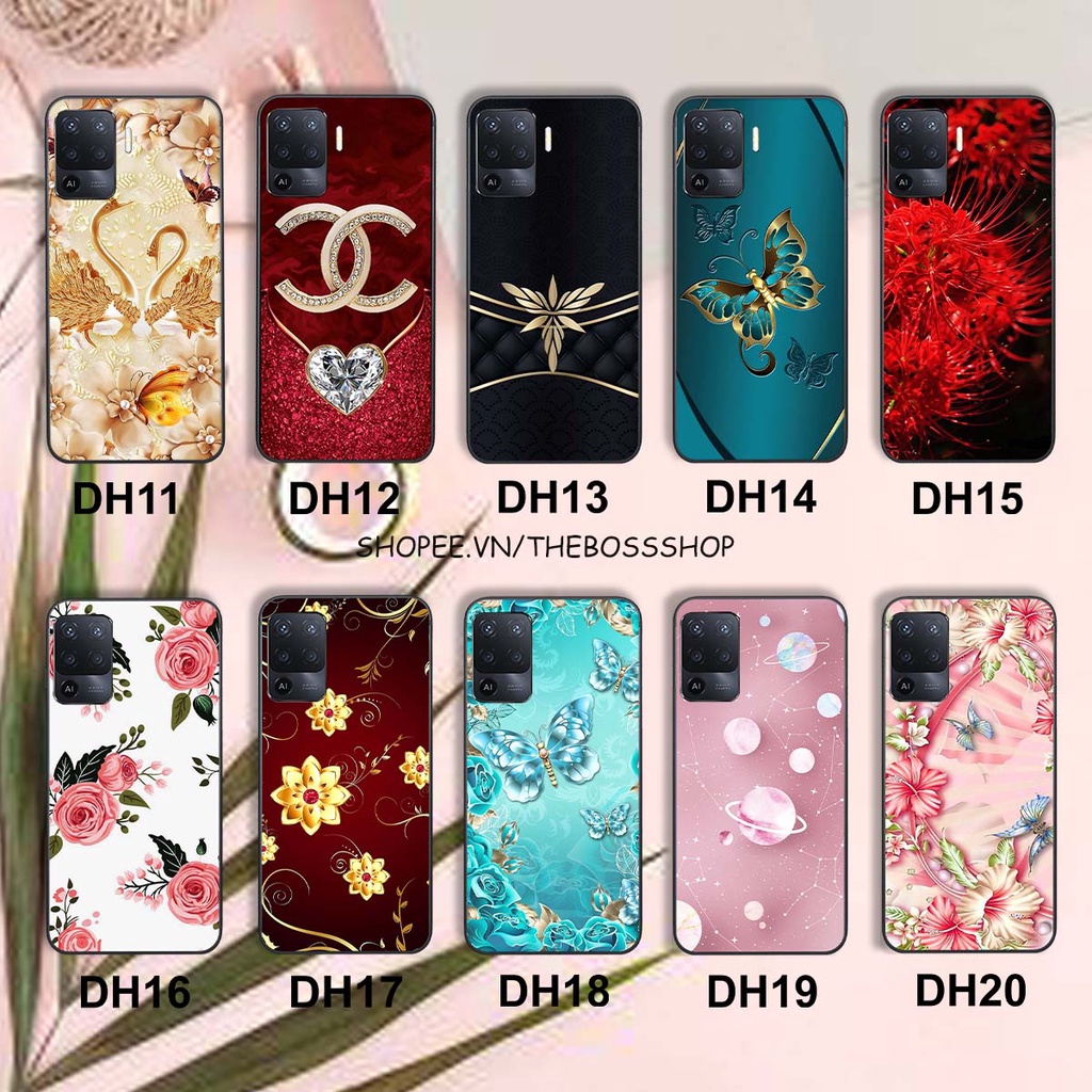Ốp lưng Oppo A94 in hình hoa xinh xắn, hiện đại , thời trang ,phong cách