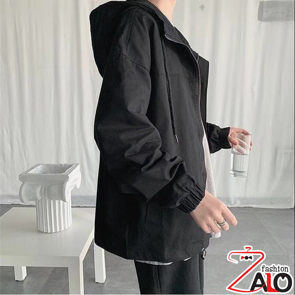 Áo khoác KAKI dù From Rộng Nam Nữ 2 Lớp Chống Nắng Hiệu Quả AKK3 Zalofa