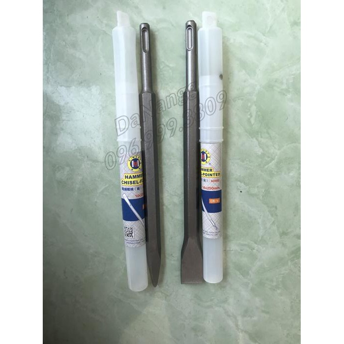 bộ 2 mũi đục cho máy khoan bê tông pi 14