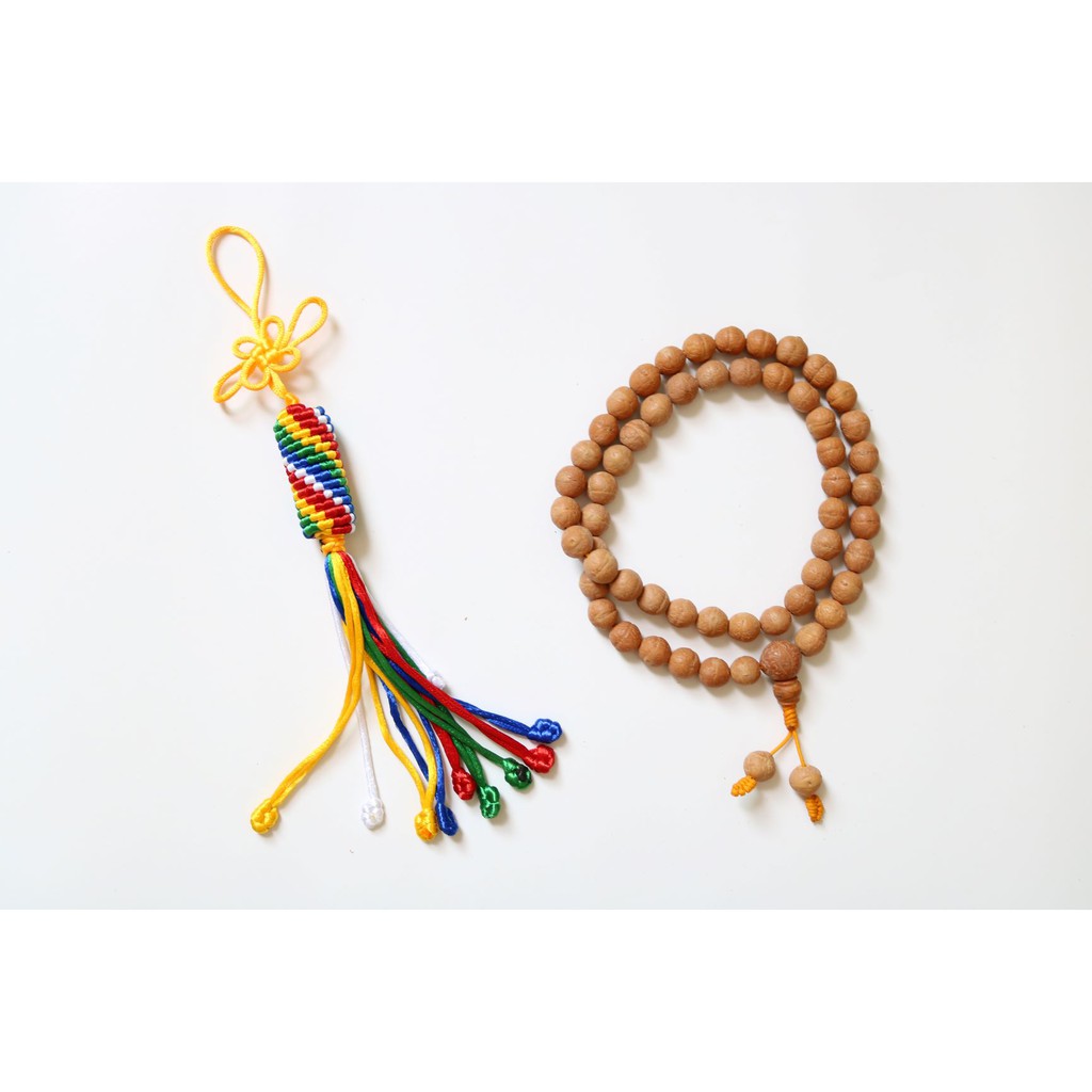 Chuỗi tràng hạt bồ đề Phật nhãn  tự nhiên Nepal 54 hạt 12mm - A half Chitta Buddha Mala 54 beads 12mm