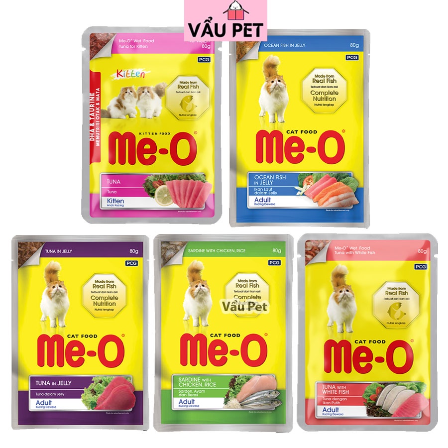 Pate mèo Me-o 80g - Pate cho mèo con, mèo lớn đầy đủ dinh dưỡng