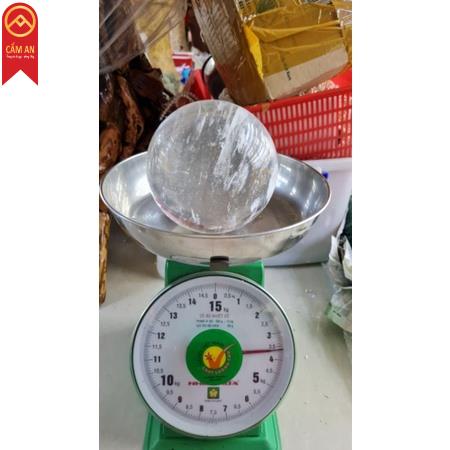Bi cầu đá núi lửa ĐỎ , đá canxit VÀNG , TRẮNG từ 8cm đến 15cm tặng đế gỗ