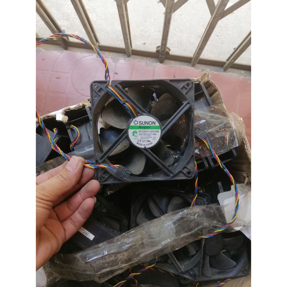 Quạt Fan 12V kích thước Fan 12 , Quạt dell 10.8W. Quạt 12v 0.9A
