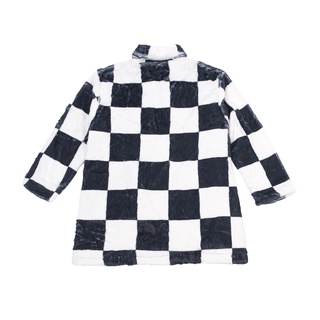 Áo khoác lông dáng dài CHECKERBOARD COAT