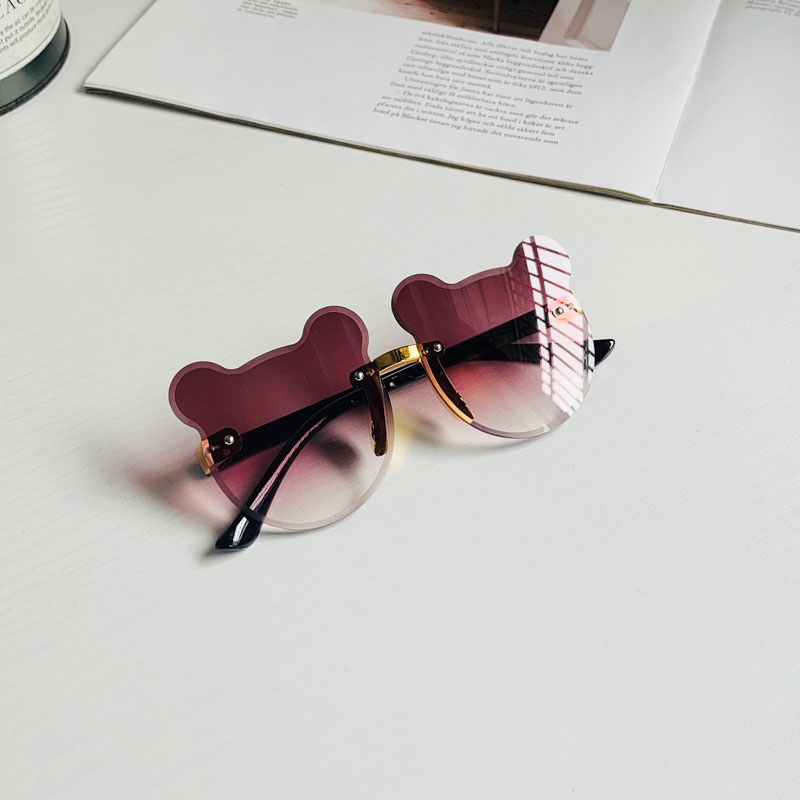 Kính mát hình tai gấu xinh xắn thời trang cho bé