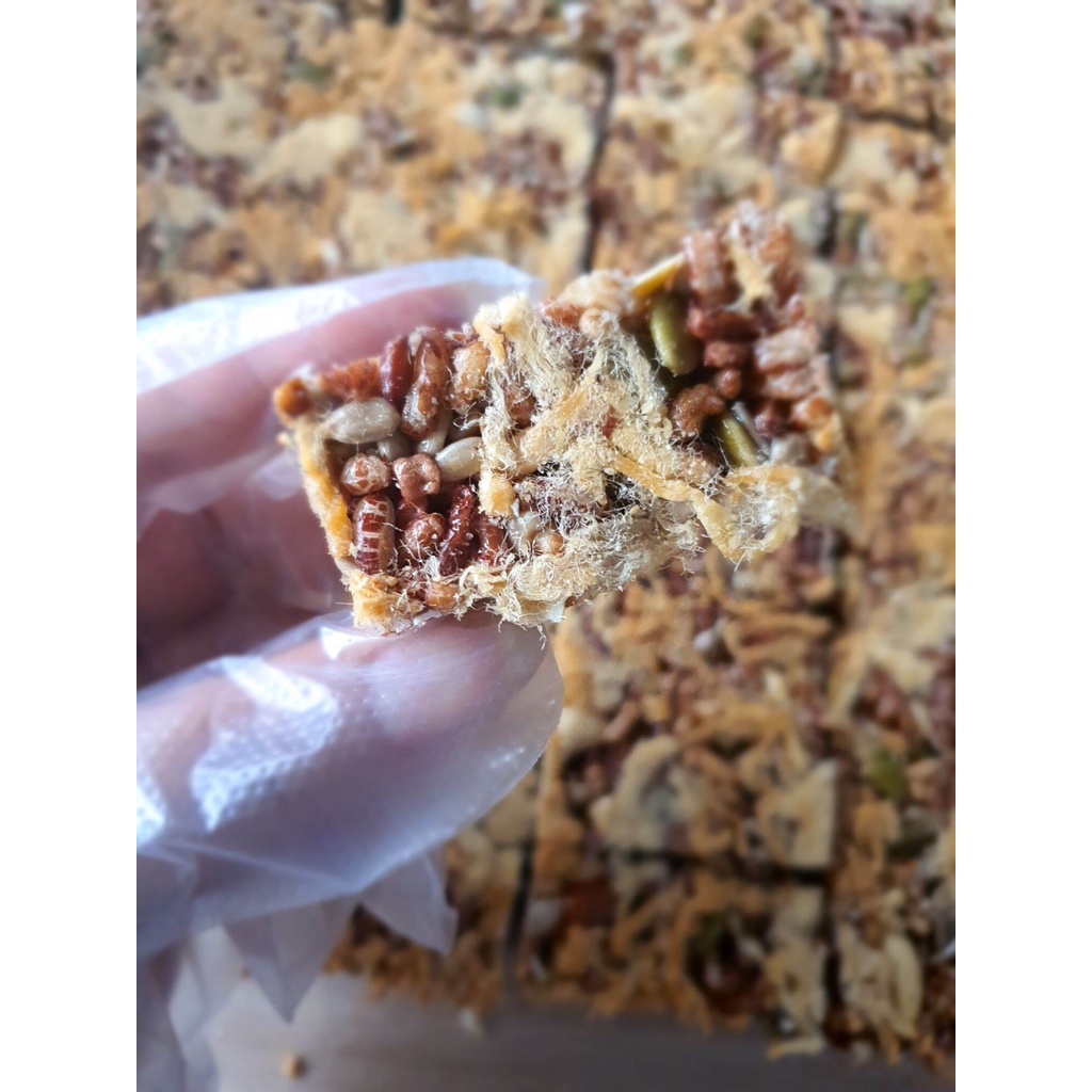 500g Thanh gạo lứt vị chà bông - Đồ ăn vặt – Đủ dinh dưỡng