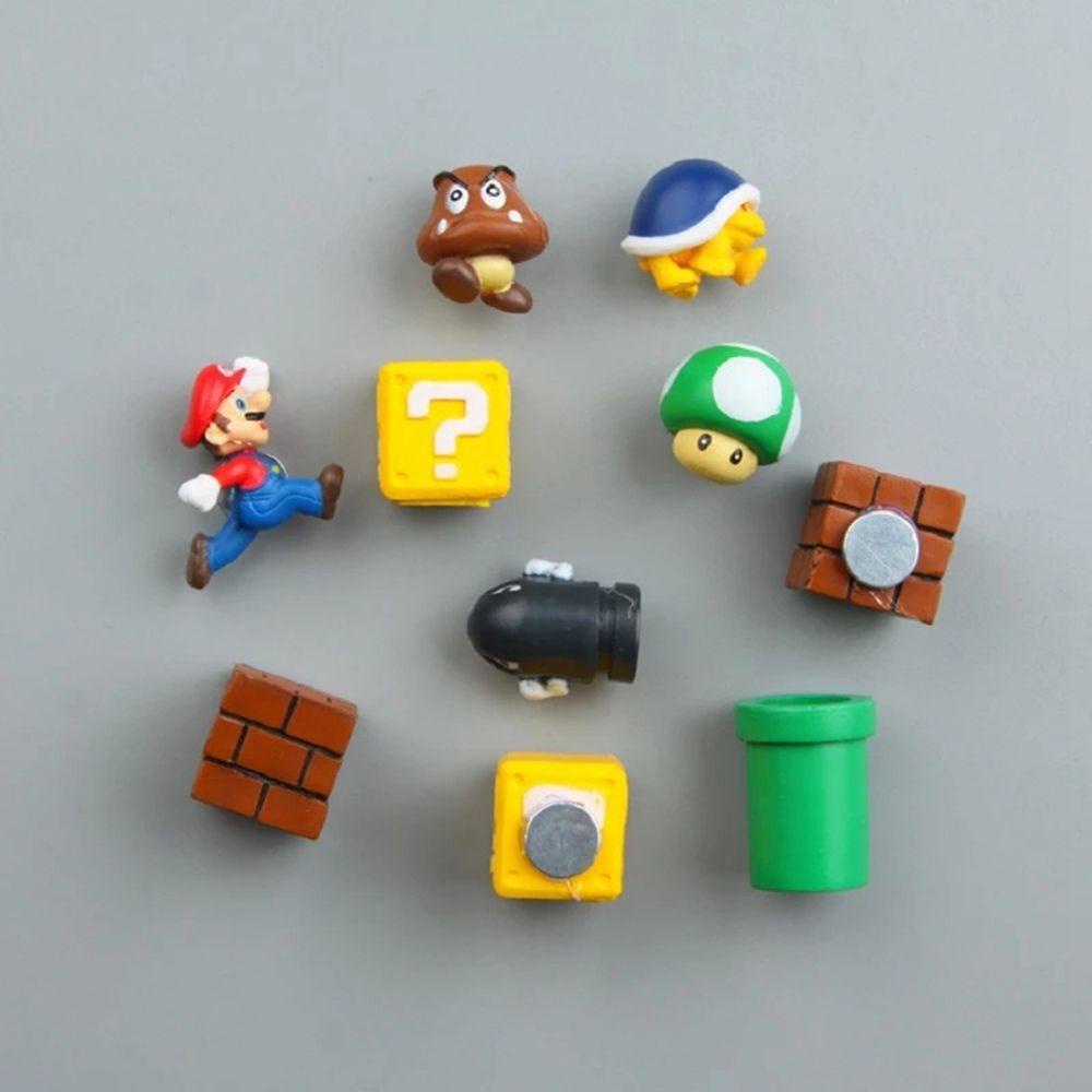 Đồ Chơi Xếp Hình Dán Tủ Lạnh / Treo Tường / Tủ Lạnh Hình Mario 3D Dễ Thương Cho Bé