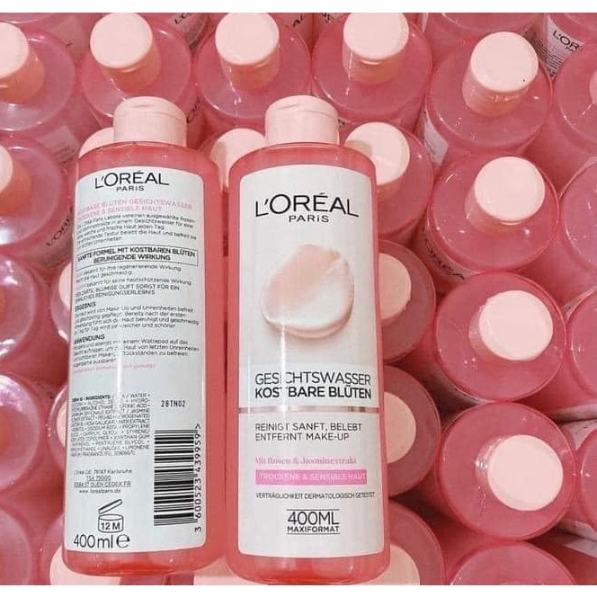 Nước Tẩy Trang Loreal Pháp 400ml | Sữa Rửa Mặt Loreal dành cho da khô và da nhạy cảm