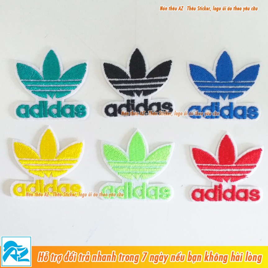 Sticker ủi thêu hình Adidas - Logo Patch ủi quần áo balo S89